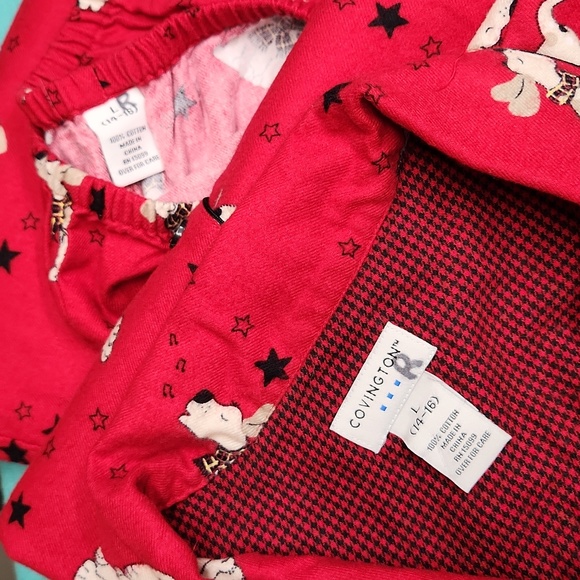 NWOT Covington Flannel Puppy Pajamas - Picture 6 of 6